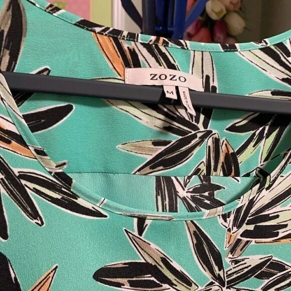 NWTāZOZOā3/4āsleeveĀ MultiāColoredāBlouseā#146 - Picture 4 of 4